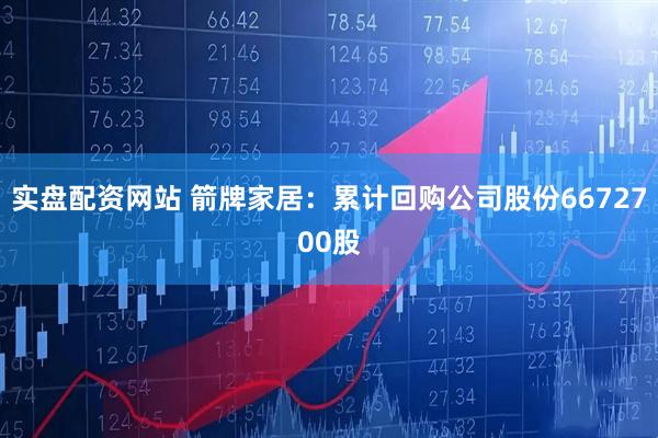 实盘配资网站 箭牌家居：累计回购公司股份6672700股
