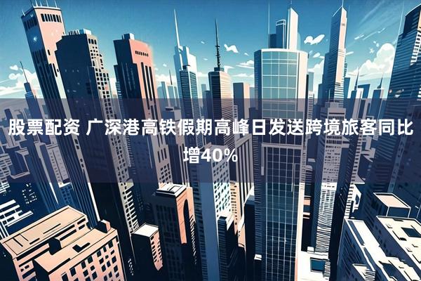 股票配资 广深港高铁假期高峰日发送跨境旅客同比增40%